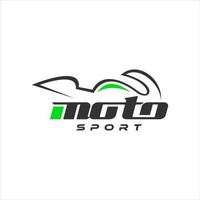 modèle de conception de logo de vélo de moto vecteur de sport automobile