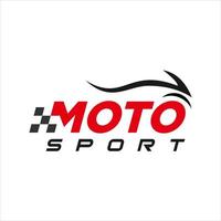 moto logo design moto sport course vecteur