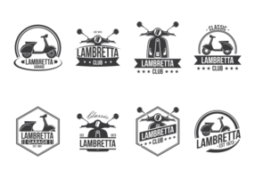 Lambretta Labels Vector