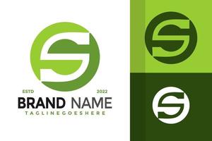 initiales lettre s nature leaf logo design, vecteur de logos d'identité de marque, logo moderne, modèles d'illustration vectorielle de logos