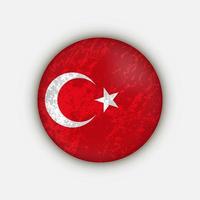 pays dinde. drapeau de la Turquie. illustration vectorielle. vecteur