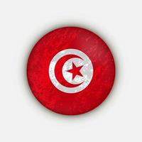 pays tunisie. drapeau tunisien. illustration vectorielle. vecteur