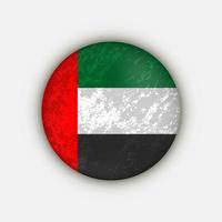 pays émirats arabes unis. drapeau des émirats arabes unis. illustration vectorielle. vecteur