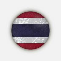 pays thaïlande. drapeau de la thaïlande. illustration vectorielle. vecteur