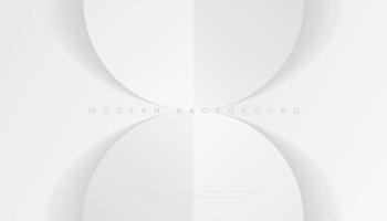 fond de forme minimale gris blanc abstrait avec ombre vecteur
