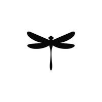 vecteur d'icône plate simple libellule