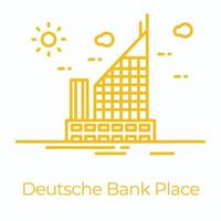 banque deutsche branchée vecteur