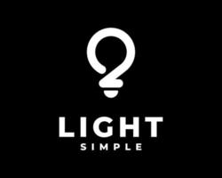 ampoule lampe illumination invention électricité énergie simple minimal moderne vecteur création de logo