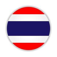 drapeau rond de thaïlande. illustration vectorielle. vecteur