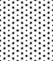 motif abstrait sans couture noir et blanc. arrière-plan et toile de fond. conception ornementale en niveaux de gris. vecteur