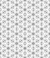 motif abstrait sans couture noir et blanc. arrière-plan et toile de fond. conception ornementale en niveaux de gris. vecteur