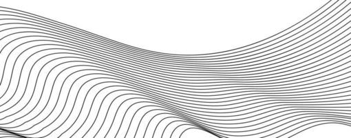 lignes abstraites arrière-plan technologique futuriste. bannière d'art numérique de vecteur