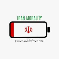 vecteur d'illustration de la protestation en iran, campagne de liberté de la vie de la femme parfaite pour l'impression, etc.