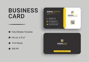 carte de visite d'entreprise vecteur