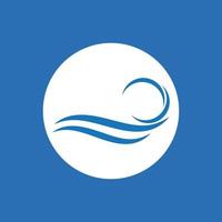 création de logo de vague d'eau vecteur