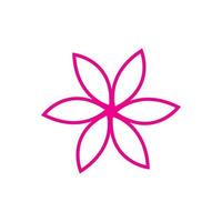 logo de fleur de lotus vecteur
