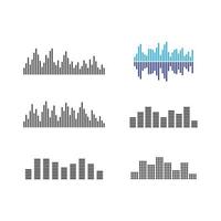 vecteur d'icône d'onde sonore