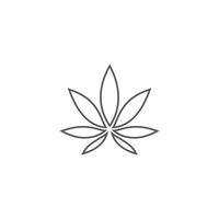 icône de feuille de cannabis vecteur