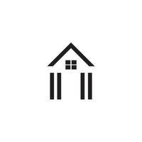 logo de l'immobilier, de la propriété et de la construction vecteur