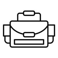 icône de ligne de sac photo vecteur