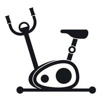 icône de vélo d'exercice, style simple vecteur