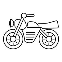 icône de moto, style de contour vecteur