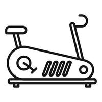 icône d'activité de vélo d'exercice, style de contour vecteur