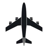 icône d'avion, style simple vecteur
