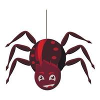 icône d'araignée, style cartoon vecteur