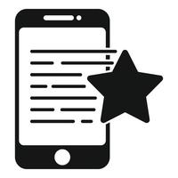 icône smartphone bonus, style simple vecteur