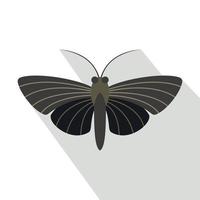 papillon avec icône de petites ailes, style plat vecteur