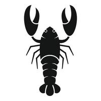 icône de homard frais, style simple vecteur