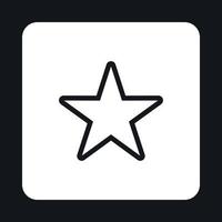 icône d'étoile céleste, style simple vecteur