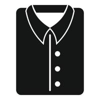 icône de chemise de nettoyage à sec, style simple vecteur