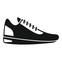 icône de chaussure de sport, style simple vecteur