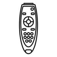 icône de télécommande de télévision, style de contour vecteur