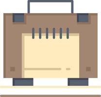 hôtel sac valise bagages plat couleur icône vecteur icône modèle de bannière