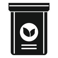 icône de pack de plante d'engrais, style simple vecteur