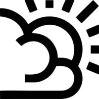 icône du soleil sur fond blanc, illustration du symbole de l'icône du soleil en noir sur fond blanc vecteur