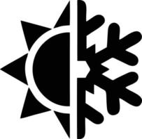 icône du soleil sur fond blanc, illustration du symbole de l'icône du soleil en noir sur fond blanc vecteur