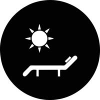 icône du soleil sur fond blanc, illustration du symbole de l'icône du soleil en noir sur fond blanc vecteur