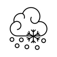 icône de vecteur de chute de neige
