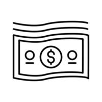 icône de vecteur de dollar