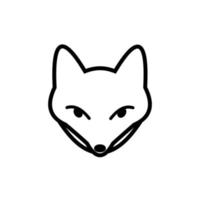 icône de tête de renard, vecteur de renard.