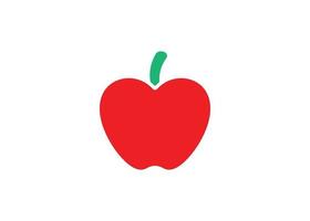 modèle de conception de logo icône fruit pomme illustration vectorielle isolée vecteur