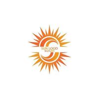 modèle de conception de logo icône soleil vecteur