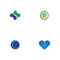 modèle de logo de conception d'icône médicale de santé vecteur
