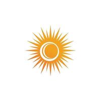 modèle de conception de logo icône soleil vecteur