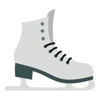 icône de patins, style plat vecteur