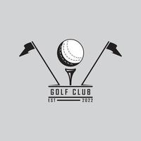 logo de golf et vecteur avec modèle de slogan